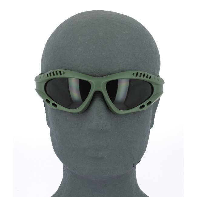 Okulary Spec-Ops - Olive Green - Kombat Tactical