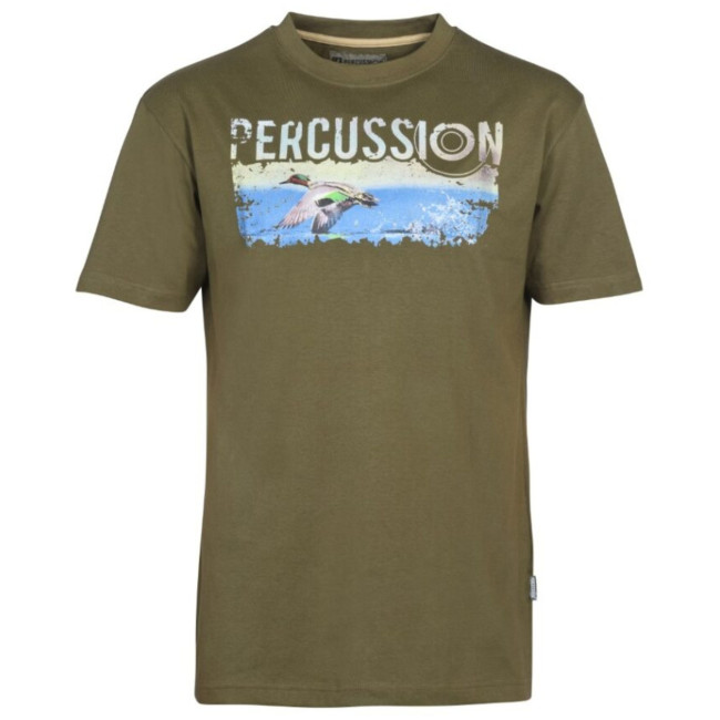 Tee-shirt Serigraphie chasse Canard - Percussion