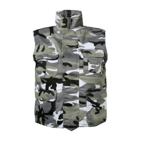 Rangerweste für Kinder Urban Grau Camo - Percussion