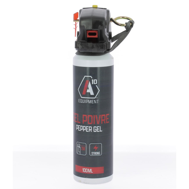 Aerozol łzawiący przeciw agresji żel pieprzowy 100 mL z uchwytem - A10 Equipment