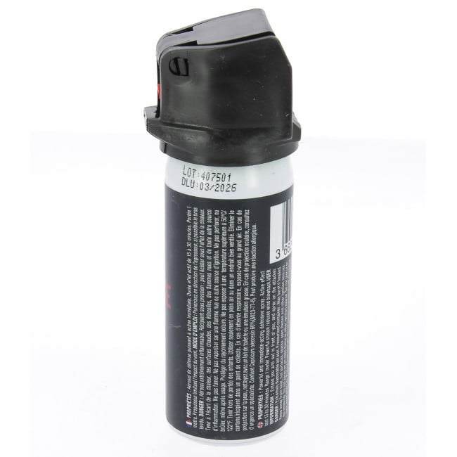 Aérosol lacrymogène anti-agression gel poivre 50 mL - A10 Equipment
