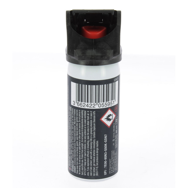 Aérosol lacrymogène anti-agression gel poivre 50 mL - A10 Equipment