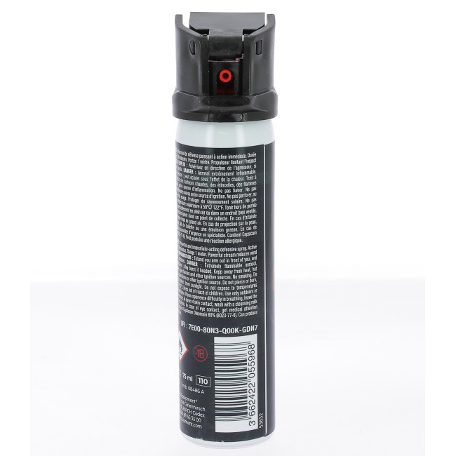 Aérosol lacrymogène anti-agression gel poivre 75 mL - A10 Equipment