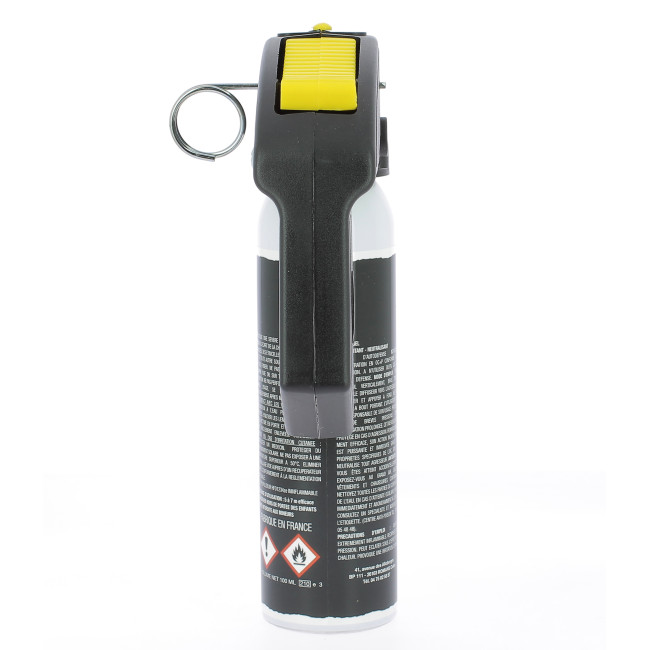 Aérosol spécial Force de l'ordre Gel Poivre 100ml avec poignée - Le Protecteur