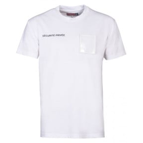 T-Shirt Sicherheit Weiß mit großem Nummernfenster - CityGuard