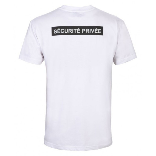 T-Shirt Sicherheit Weiß mit großem Nummernfenster - CityGuard