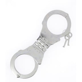 Scharnierhandschellen Nickel - TOE
