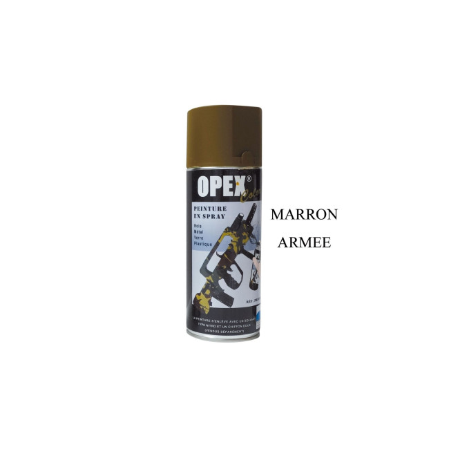PEINTURE OPEXCOLOR EN SPRAY 400ML MARRON AF - Patrol Equipement