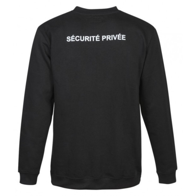 Bluza Ochrona Czarna z okienkiem na numer identyfikacyjny do wyszywania - CityGuard