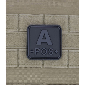 Quadratischer Blutgruppen-Patch A+ Blackops - JTG