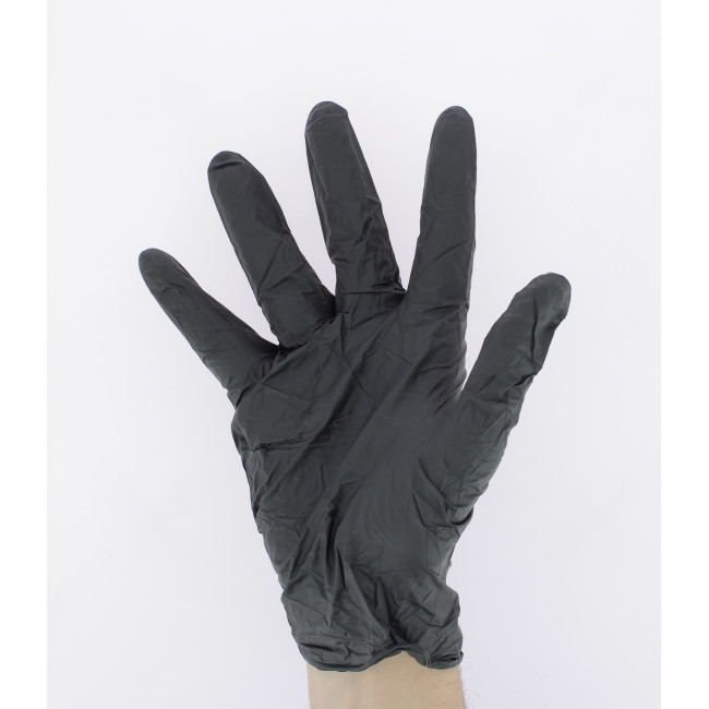 100 Nitrilhandschuhe A925 ungepudert Einweg Schwarz - Portwest