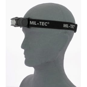LED hoofdlamp 4 kleuren zwart - Miltec