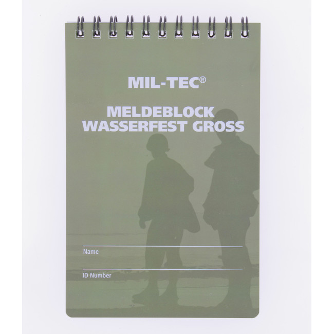 Wasserdichtes Notizbuch Großformat - Miltec