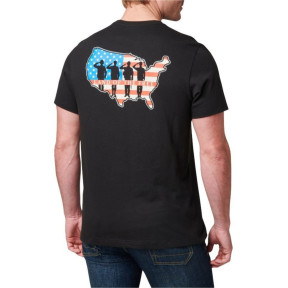 T-shirt land of the free noir - 5.11 tactical