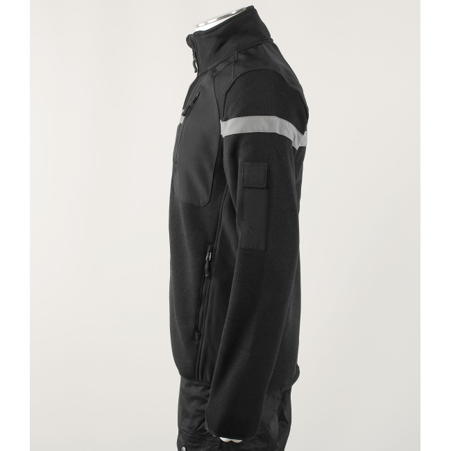 Gilet micro-polaire sécurité Nevada noir - Force Series