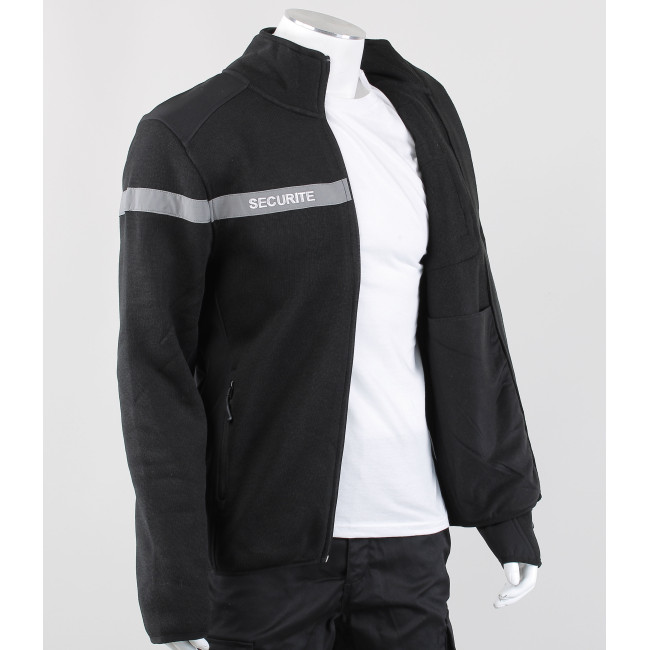 Gilet micro-polaire sécurité Nevada noir - Force Series
