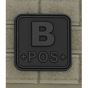 Patch carré groupe sanguin B+ blackops - JTG