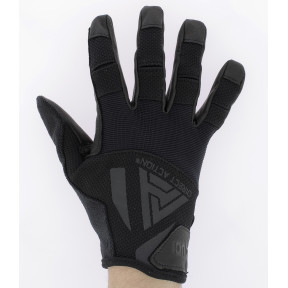 Gants durs en cuir véritable noir - Direct Action