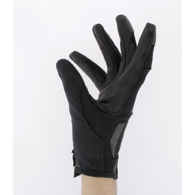 Gants durs en cuir véritable noir - Direct Action
