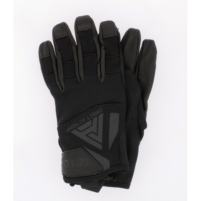 Harde handschoenen in echt leer zwart - Direct Action