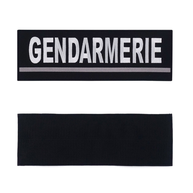 Gesticktes Identifikationsband Gendarmerie Grau - Patrol Equipement