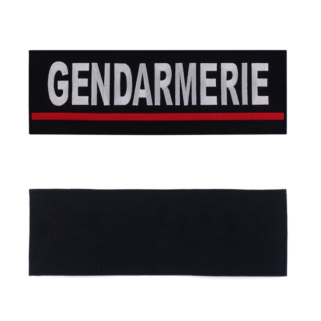Bandeau d'identification Gendarmerie brodé Rouge - Patrol Equipement