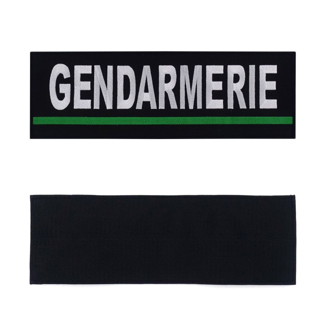 Gesticktes Identifikationsband Gendarmerie Grün - Patrol Equipement