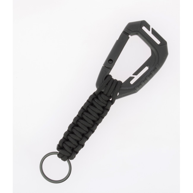 Brelok paracord z karabińczykiem molle czarny - Miltec