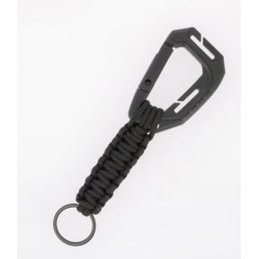 Paracord-Schlüsselanhänger mit schwarzem Molle-Karabiner - Miltec