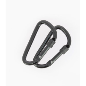 Lot de 2 mousquetons à vis 8mm - Highlander