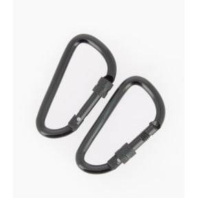 Lot de 2 mousquetons à vis 8mm - Highlander