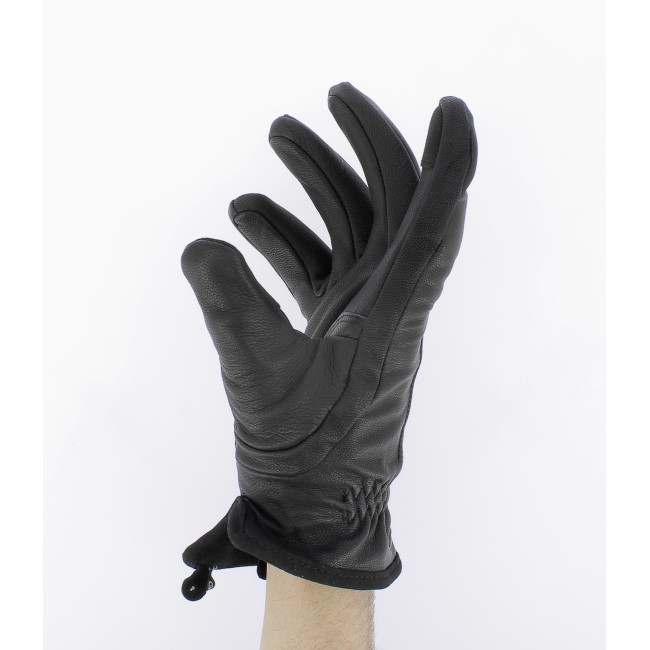 Schwarze Fleece-Handschuhe Taïga - Gk Pro