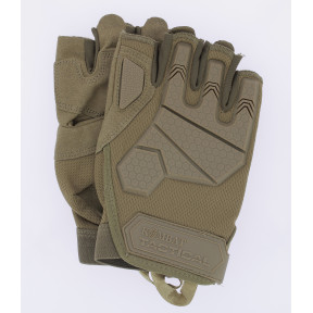 Rękawiczki bez palców Alpha Tactical Coyote - Kombat Tactical