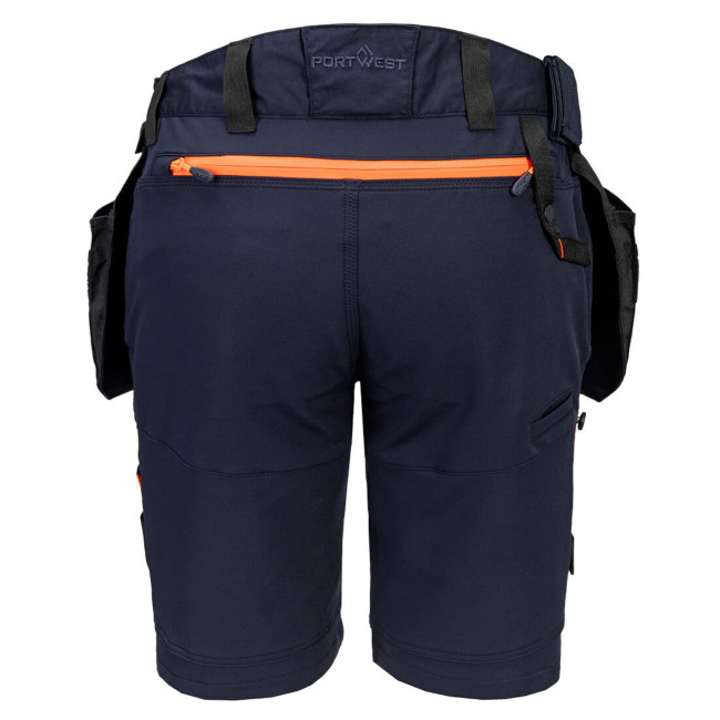 Bermuda Holster Amovibles DX4 Marine Foncé - Portwest