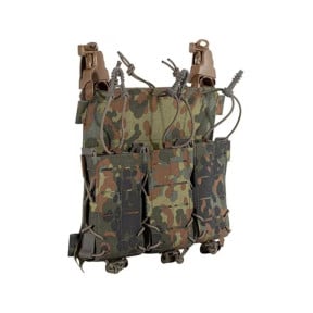 Panneau avant pour gilet porte-plaques avec porte chargeur triple multi-calibre MX234 -Flecktarn - Lindnerhof