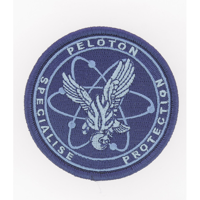 Écusson Peloton Spécialisé de Protection de la Gendarmerie Basse visi. Bleu