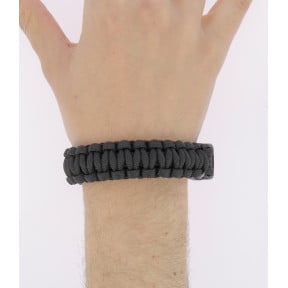 Bransoletka Paracord 2,2cm Czarna - MilTec
