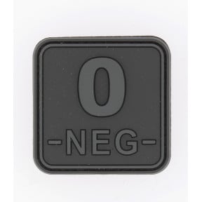 Patch carré groupe sanguin O- blackops - JTG