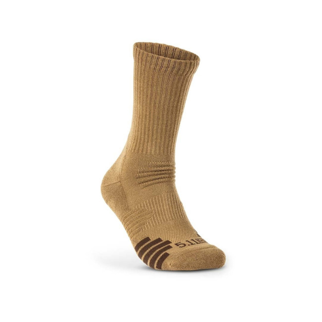 Lot de 3 paires de chaussettes duty ready + crew Us dark coyote - 5.11 Tactical