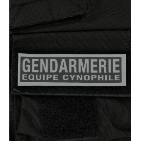 Bandeau Gendarmerie Equipe Cynophile inversé 3 x 10 cm - Patrol Equipement