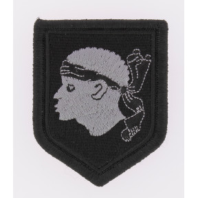 Embleem CORSICA lage zichtbaarheid Zwart