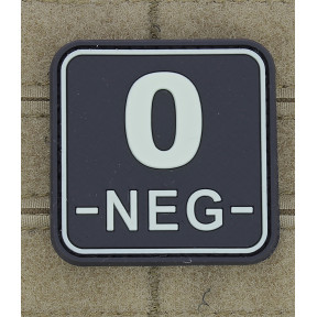 Vierkante patch bloedgroep O- Fluorescerend - JTG