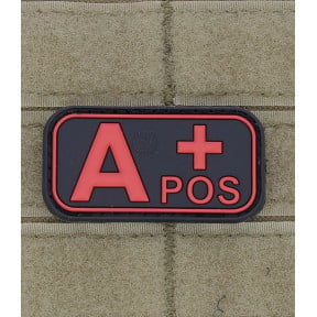 Patch groupe sanguin A+Rouge - JTG
