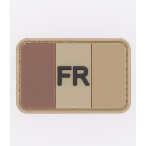 Patch drapeau français Coyote en PVC - JTG