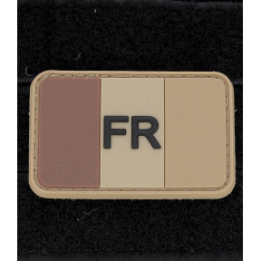 Patch drapeau français Coyote en PVC - JTG