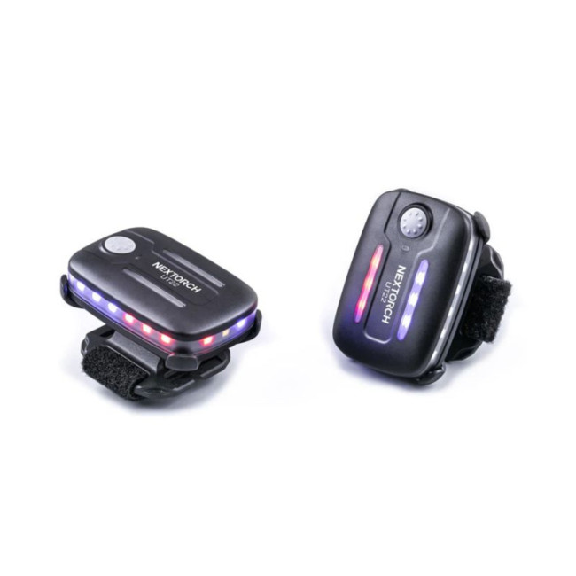 MOLLE/CLIP systeemlamp 4 modi (Wit, rood-blauw flash) - Nextorch