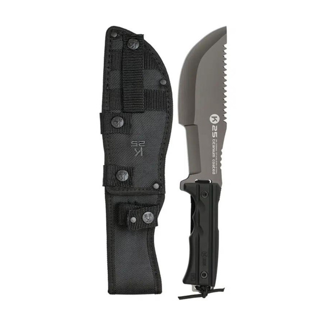 Nóż K25, SFL ostrze 19.4 cm Czarny - K25