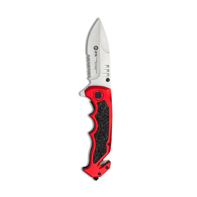Taktisches Klappmesser Klinge 9.6cm Rot/Schwarz - K25