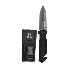 Klappmesser AH-64 Gummigriff Klinge 9cm Schwarz - K25