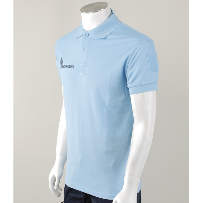 Ademende polo Gendarmerie Blauw + velcro - Patrol Equipement